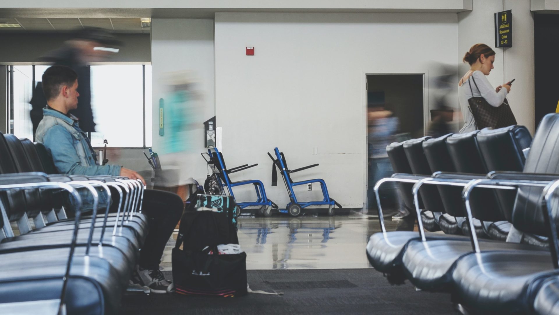 Airport Layover: Travelers in Transit