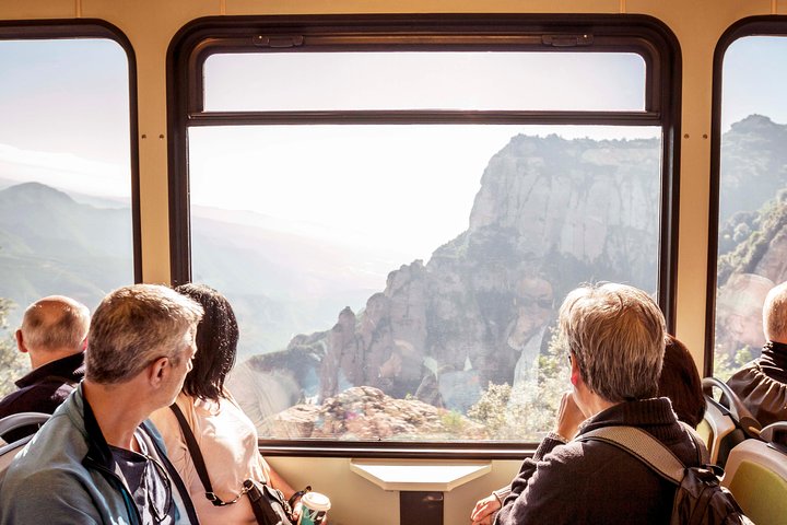 Montserrat mountain range in the Barcelona province